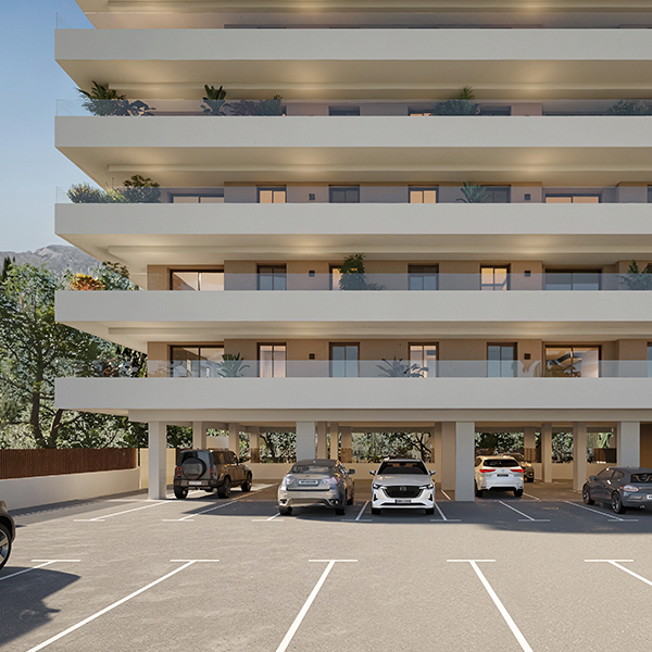 Garaje de Residencial Belcaire – obra nueva en Moncofa (Castellón)