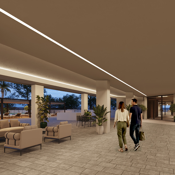 Vista aérea de Residencial Belcaire – obra nueva en Moncofa (Castellón)
